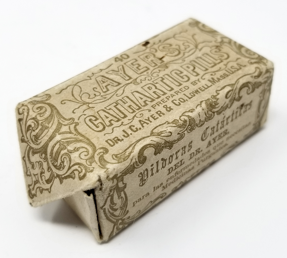 Ayer's Cathartic Pills Sealed Victorian Medicine - Cabinet of Curiosities